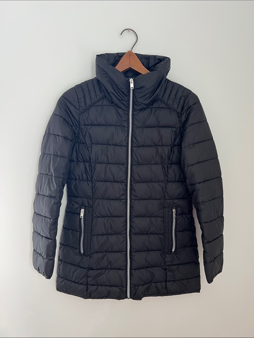 Marc New York | Women’s Black Quilted Puffer Jacket Modern Lightweight Size XS
